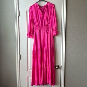 Hot Pink Summer Maxi Dress